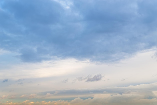 dramatic evening sky with clouds