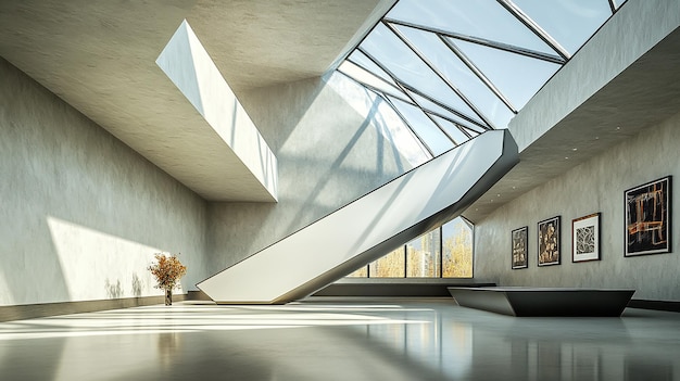 Dramatic Grand Museum Atrium with a Stunning Design