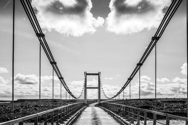 Dramatic landscapes with bridge