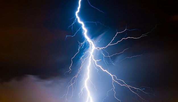 Dramatic lightning and thunder Stormy weather