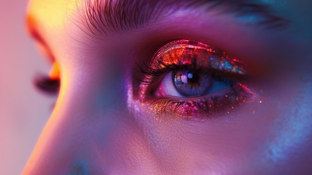 Dramatic Makeup CloseUp Eye Photography