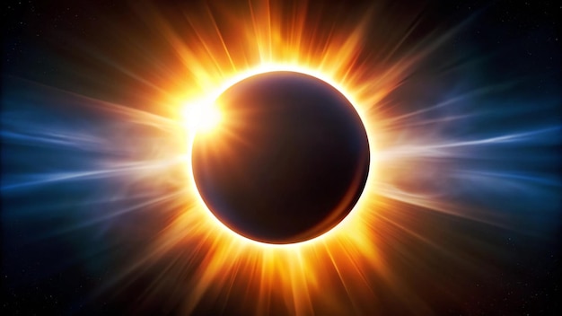 Dramatic Moment of Total Solar Eclipse 4K HD Photo