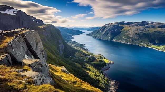 Dramatic Norwegian Fjords Beauty of the Rugged Coastline