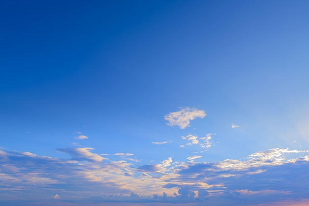 Dramatic panoramic sky sunset