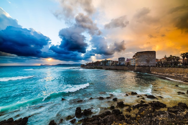 Dramatic sky over Alghero