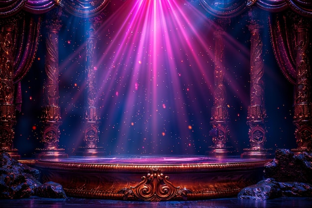 dramatic stage design HD 8K wallpaper Stock Photographic Image