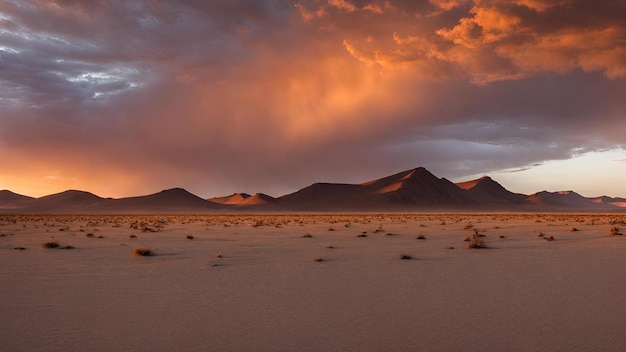 Dramatic sunrise in the Namibian desert 3