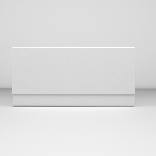 Drawer Box Perspective View Isolated In White Background