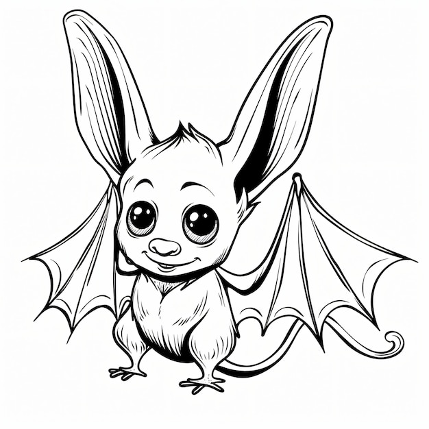 Photo a drawing of a bat with a drawing of a bat on it