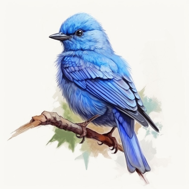 a drawing of a bird on a branch with the word " bird " on it.