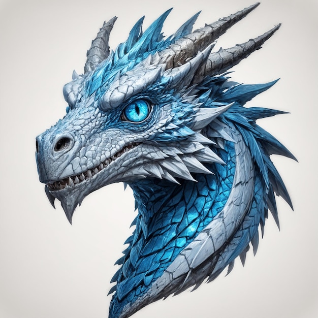 a drawing of a blue dragon with the words blue eyes