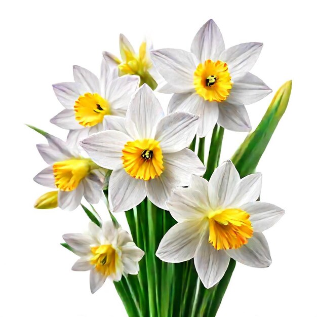 a drawing of a bunch of daffodils with the name daffodils on it