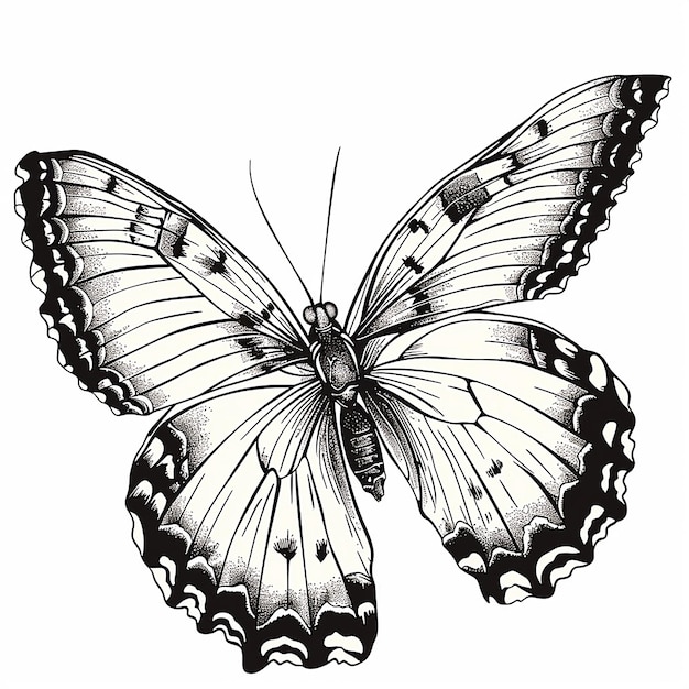 a drawing of a butterfly with the words butterfly on it