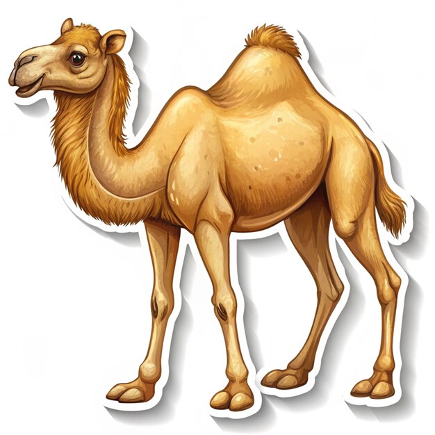 a drawing of a camel with a camel on it