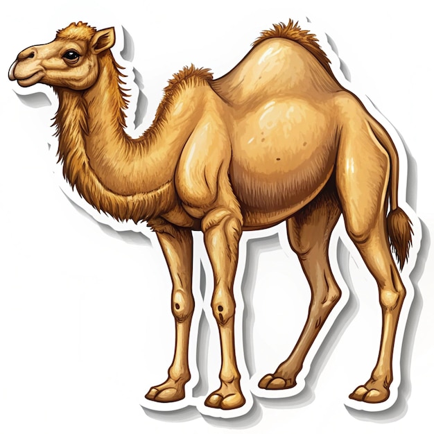 a drawing of a camel with a drawing of a camel on it