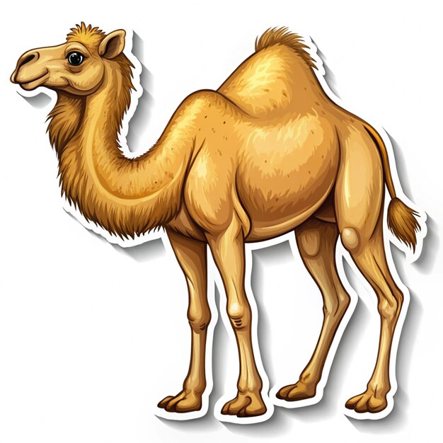 a drawing of a camel with a picture of a camel on it