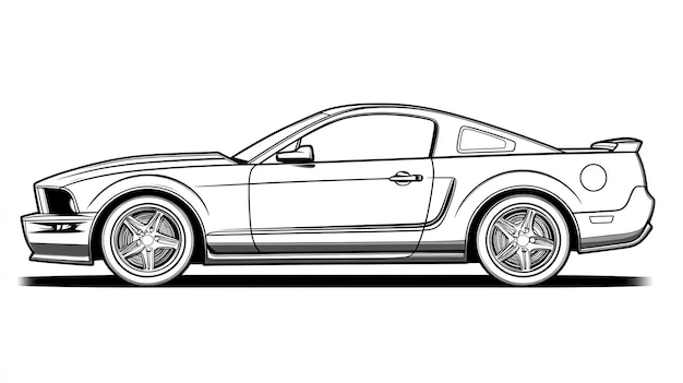 a drawing of a car with a car drawing on it