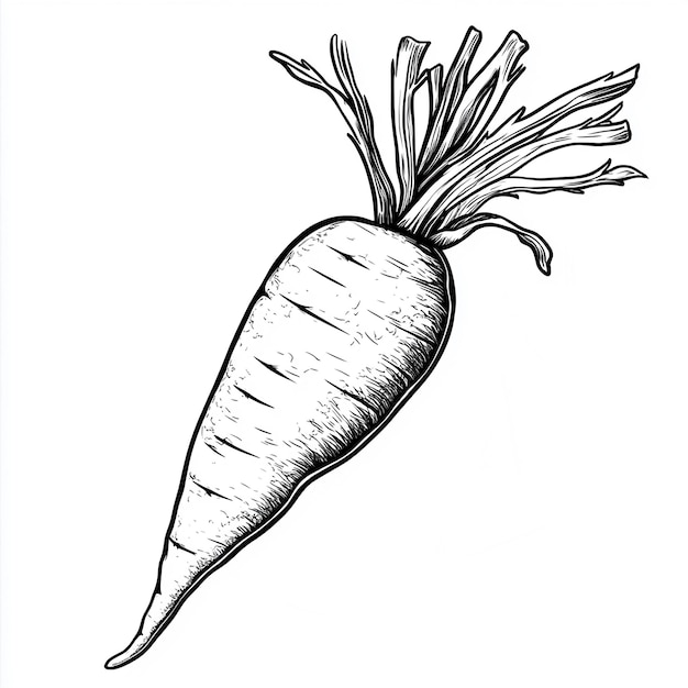 Photo a drawing of a carrot with the word quot the word quot on it