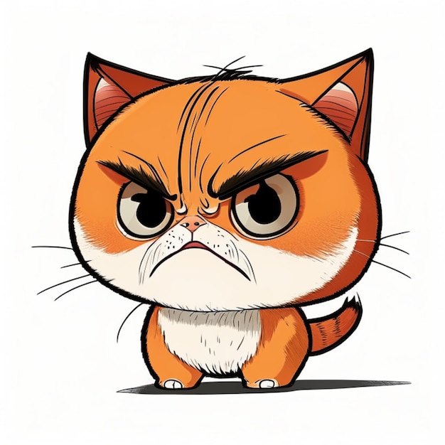 Drawing cat emotional cat cute cat angry cat