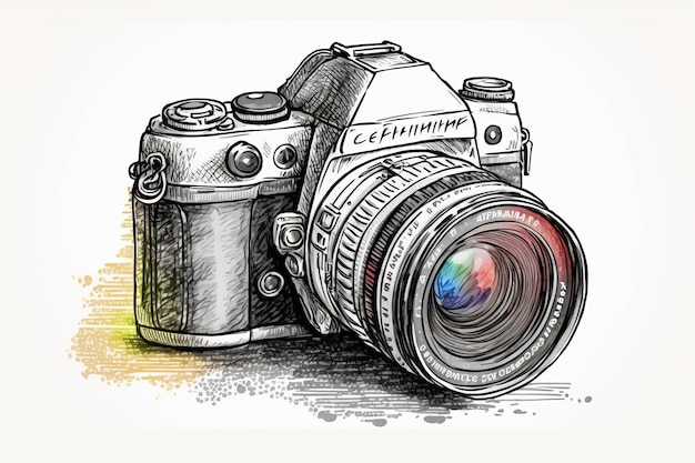 A drawing of a cernima camera.