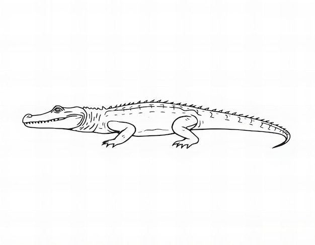 Photo a drawing of a crocodile that has the word  i  m a