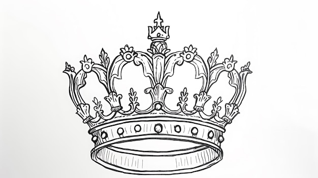 a drawing of a crown that says quot crown quot