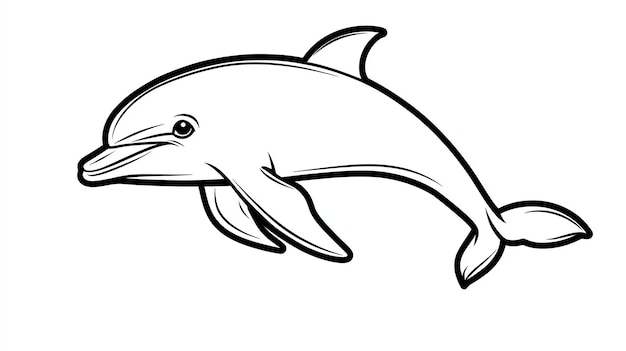 Photo a drawing of a dolphin that has a dolphin on it