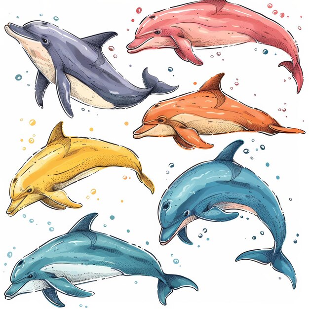 a drawing of dolphins and dolphins with the words  dolphins