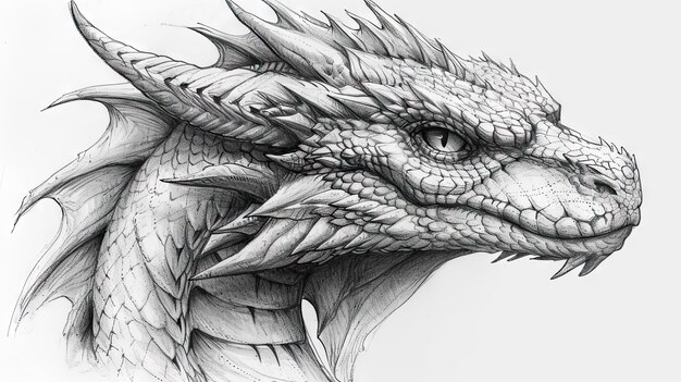 Photo a drawing of a dragon