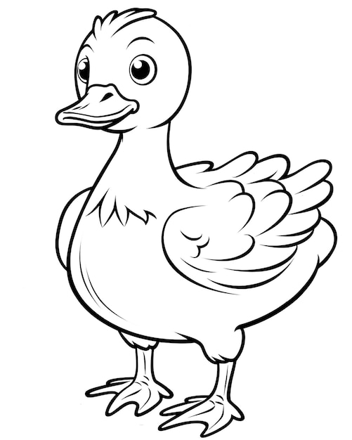 Photo a drawing of a duck with the letters lg on it