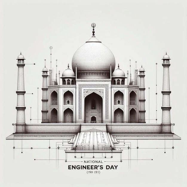 Photo a drawing of an engineer day day in london