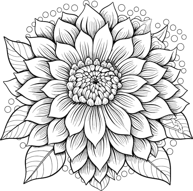 a drawing of a flower that has the word quot flower quot on it