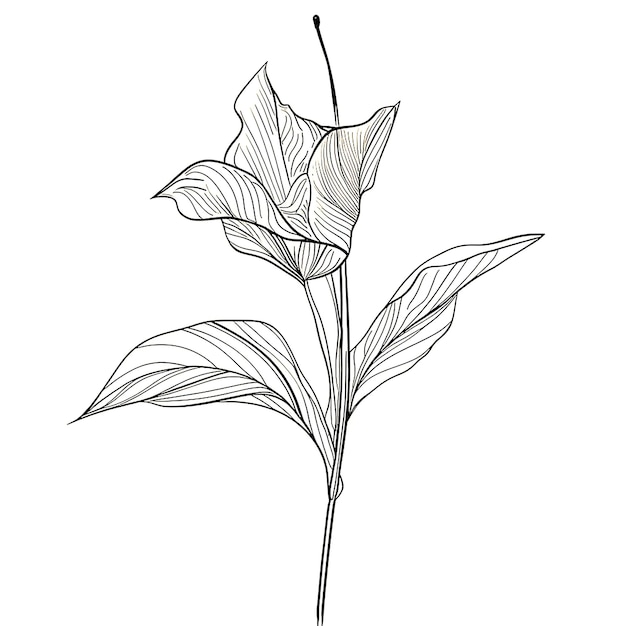 a drawing of a flower with the word lily on it