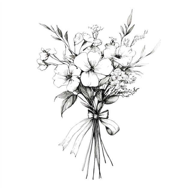 a drawing of flowers with the word  wild  on it