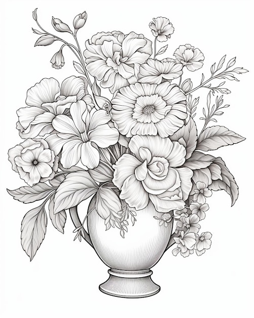 a drawing of flowers with the words  flowers  on it