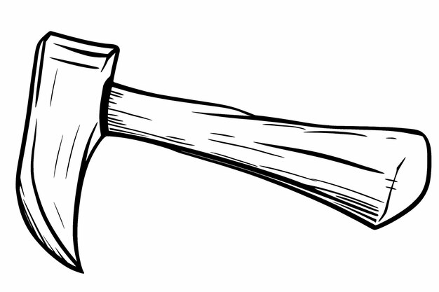 Photo a drawing of a hammer with a sharp end