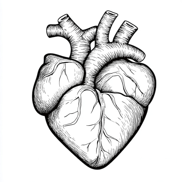 a drawing of a heart with the word human on it