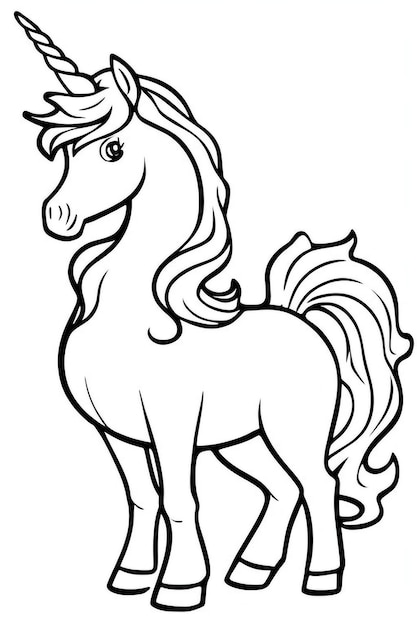 a drawing of a horse that has a tail that says quot a horse quot