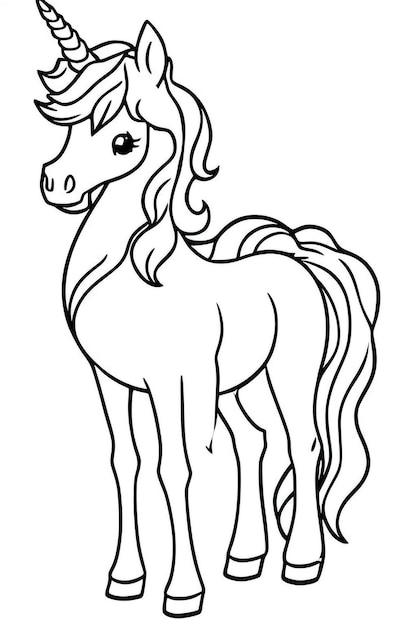 a drawing of a horse that has a tail that says quot a horse quot