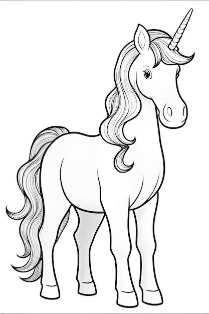 a drawing of a horse that has a tail that says quot a quot