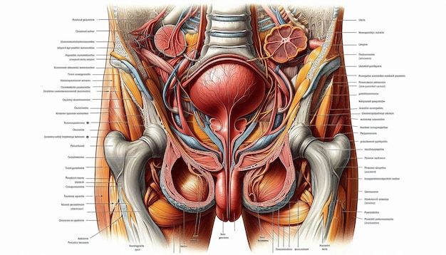 Photo a drawing of a human anatomy with a clipping path