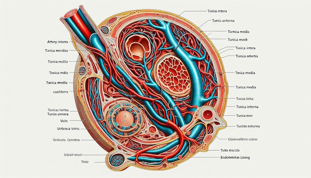 Photo a drawing of a human heart with the diagram of the human brain