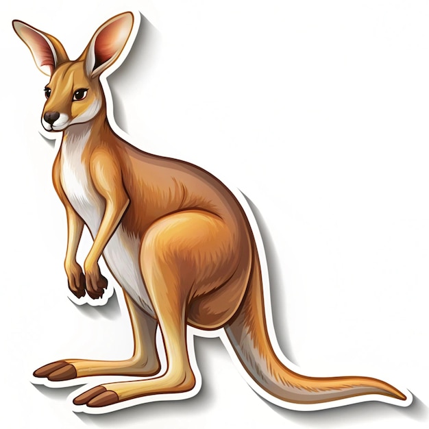 a drawing of a kangaroo that has the word kangaroo on it