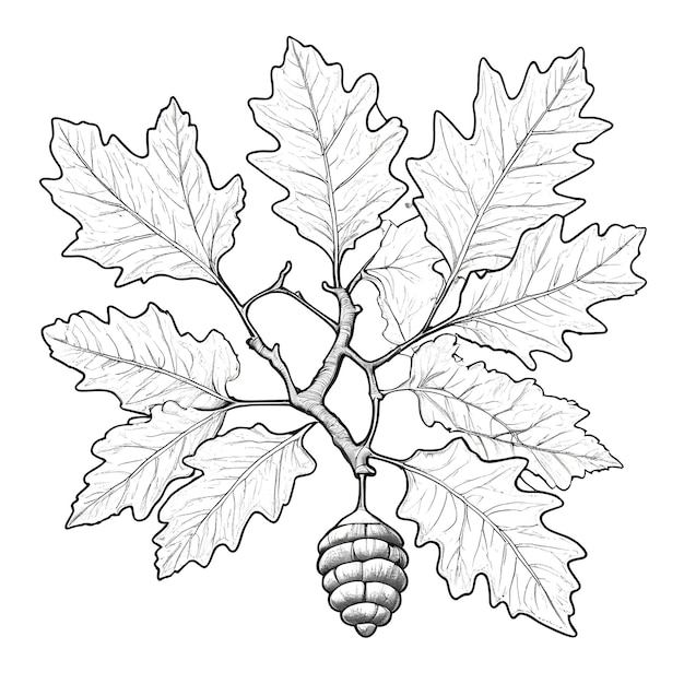 a drawing of a leaf with a drawing of a bee on it