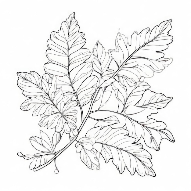 Photo a drawing of a leaf with the word  leaf  on it