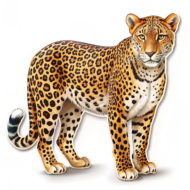 a drawing of a leopard that has the word cheetah on it