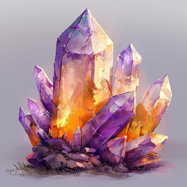 a drawing of a pile of crystals with the word quot quartz quot on it