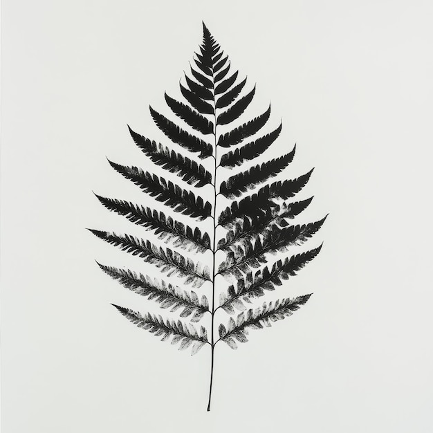 Photo a drawing of a plant with the word fern on it