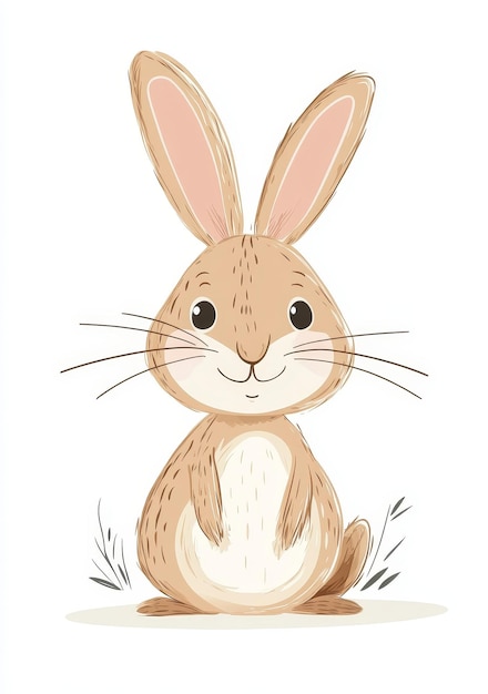 a drawing of a rabbit with the words  bunny  on it