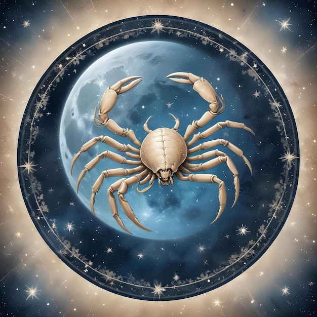 Photo a drawing of a scorpion zodiac sign scorpio